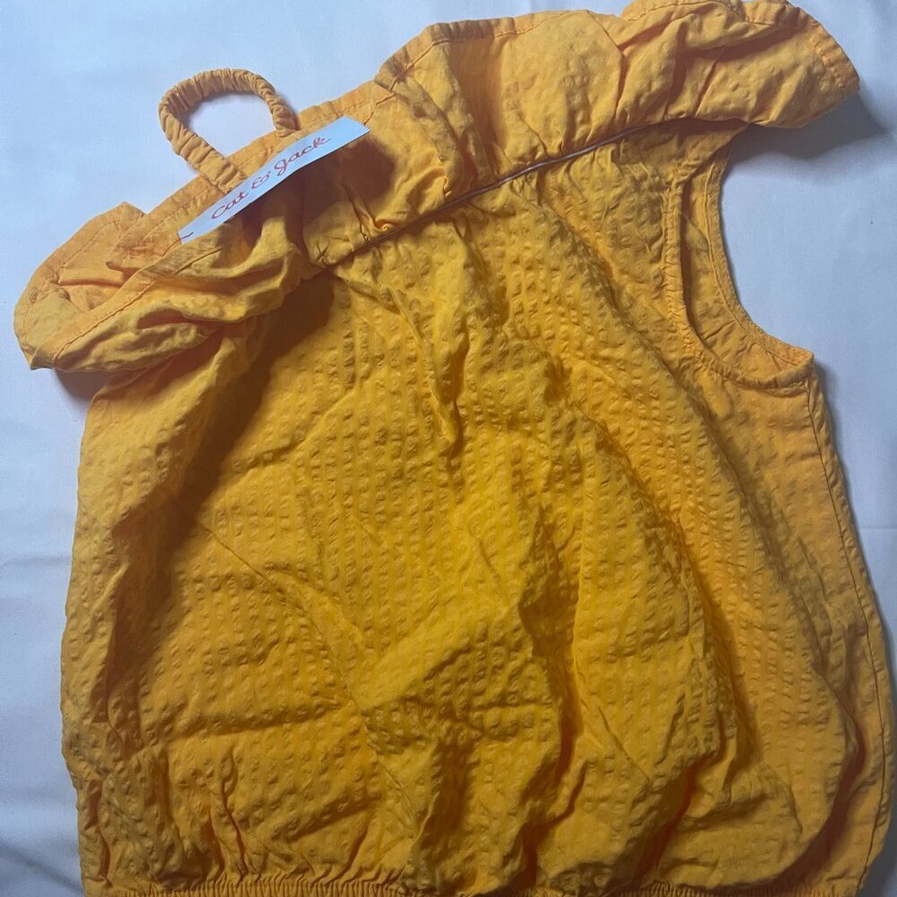 Cat & Jack One-Shoulder Orang Tank Top with. Size S (6/7). 74% RAYON. - Picture 2 of 7